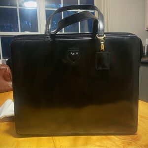 Moschino Black Patent Leather Bag